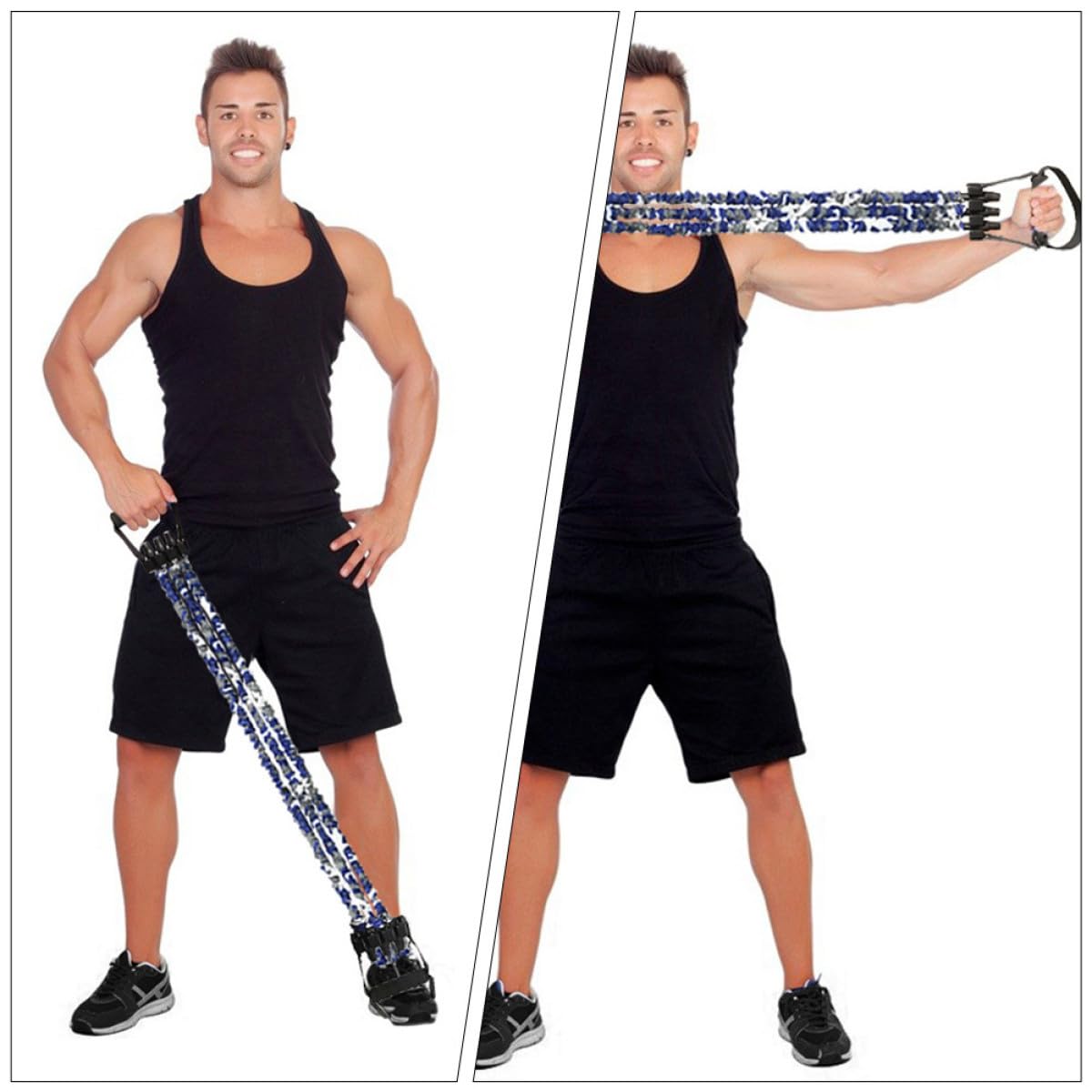 Bande de Résistance Ajustable pour Exercices, Corde de Traction Élastique