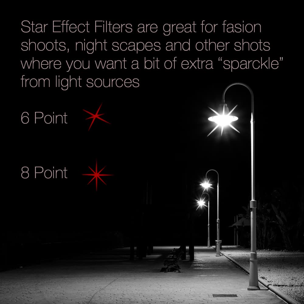 MaD Camera - 58mm 6-Point Star Filter - Adds Sparkle to Lights for Nightscapes - Premium Camera Lens Filter for DSLRs - Image 2