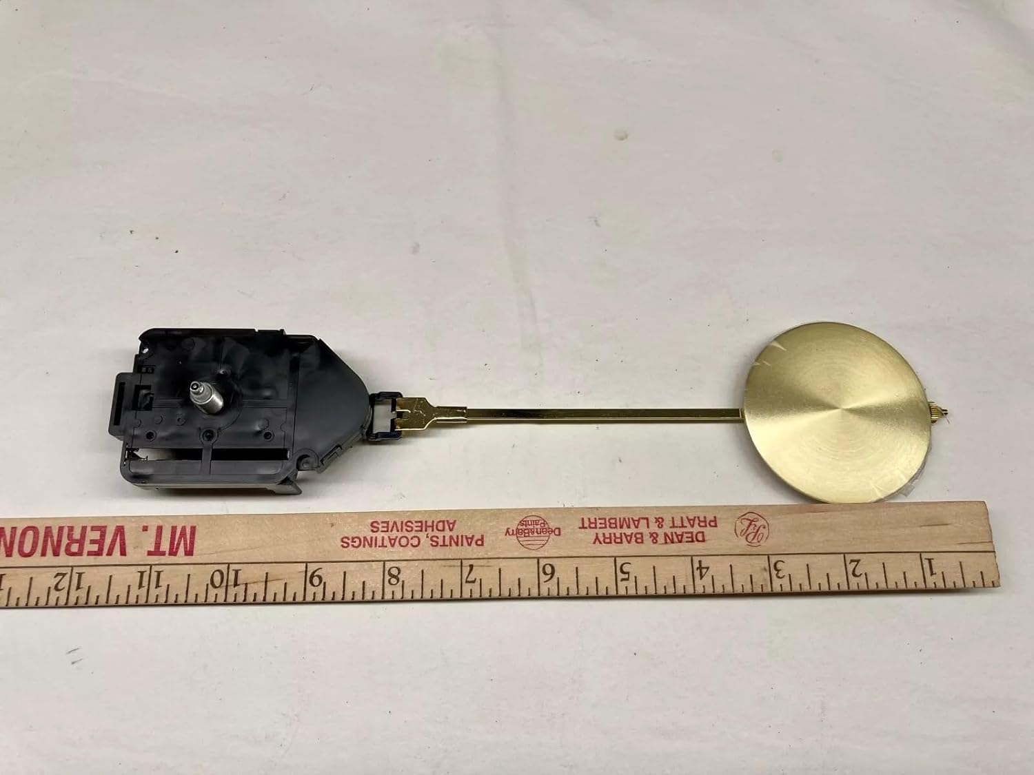 Takane Clock Pendulum Movement Quartz with 8" Pendulum fits a 3/8" Thick dial