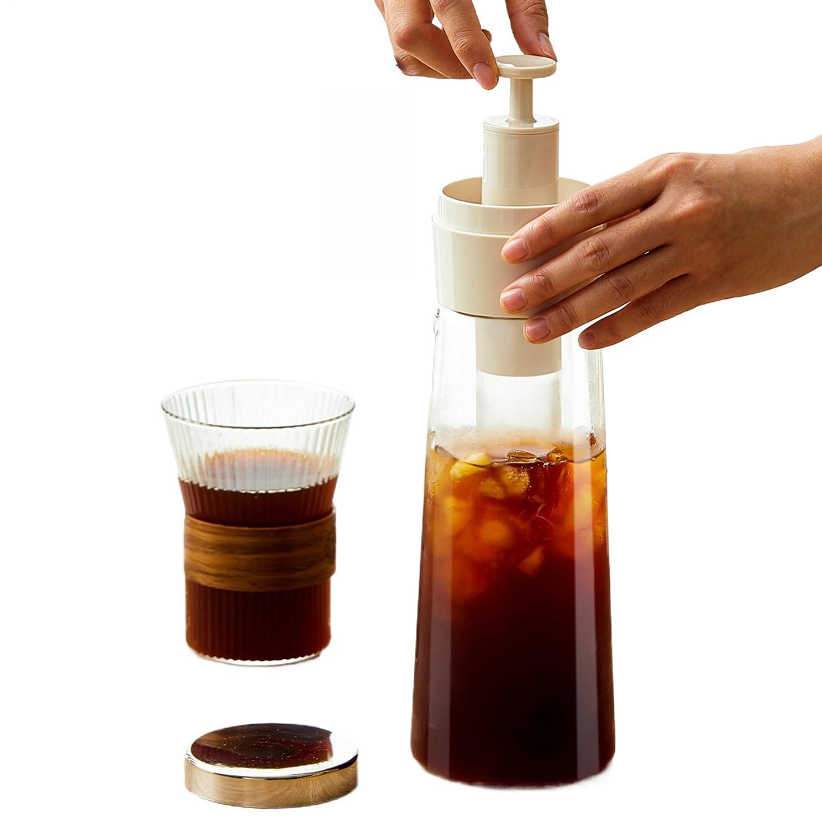 Brasseur de boissons avec large filtre et infuseur pour petits espaces