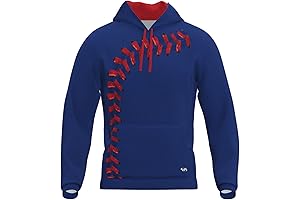Boys Baseball Seams Fleece Hoodie for Young Athletes
