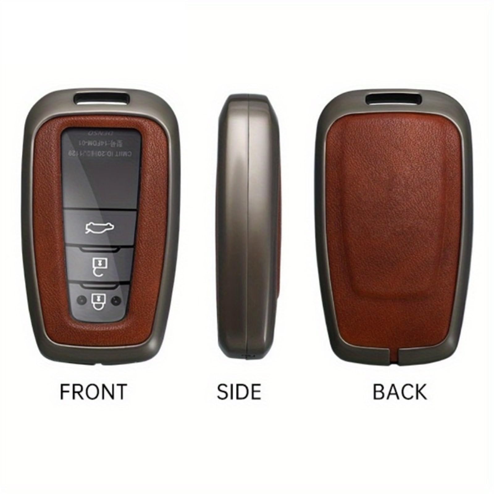 Custodia Protettiva per Chiavi Auto Custodia per Chiave Telecomando Auto Compatibile con To&Yo&Ta Prius Camry Corolla CHR C-HR RAV4 Land Cruiser Prado 2 3 4 Pulsanti(Black 1 PC)