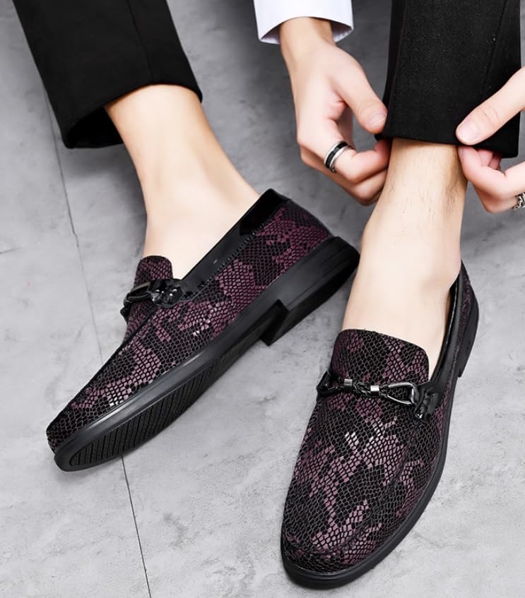 Men's Fashion Penny Loafers Dress Casual Business Shoes Slip On Shoes for Dating Work Prom4