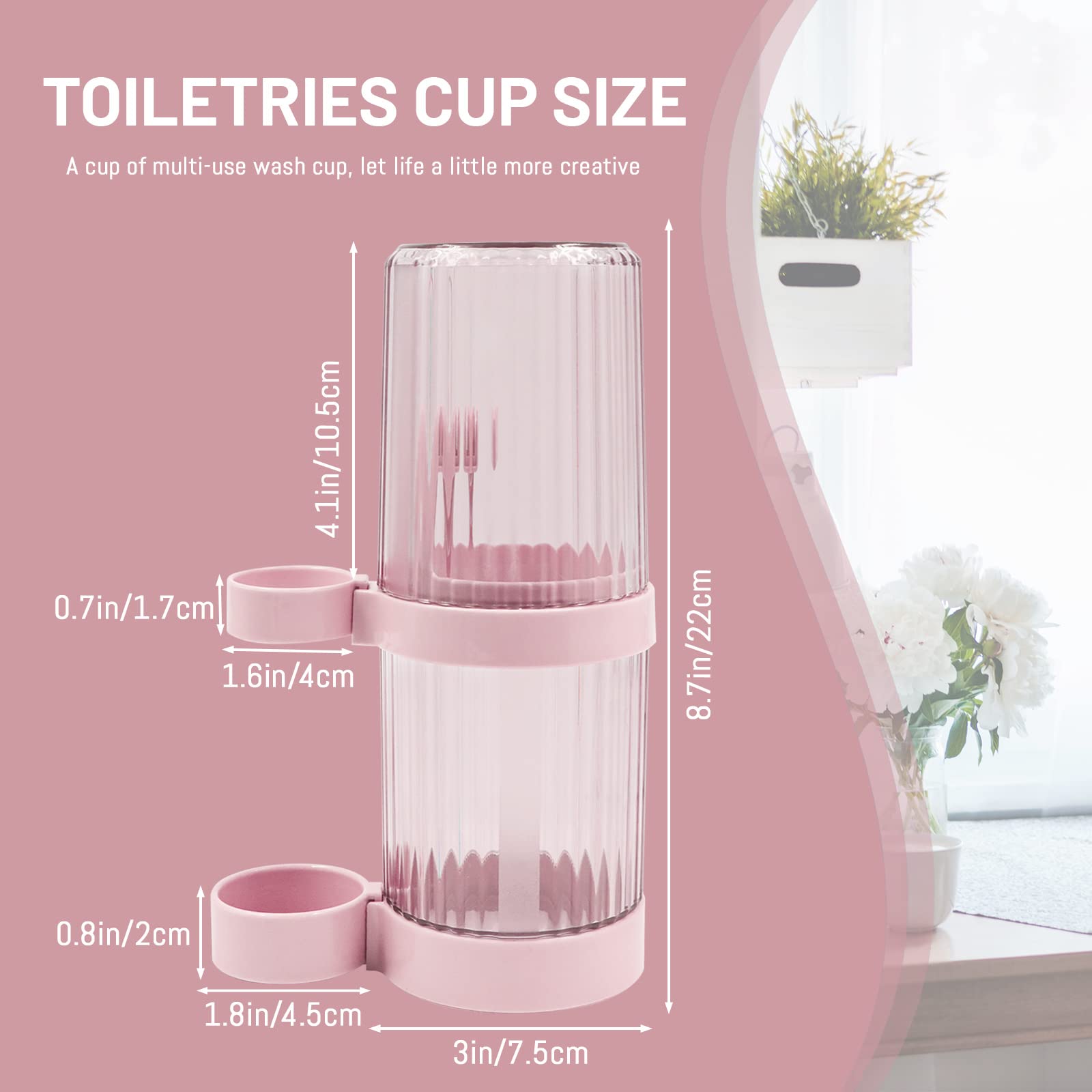 Badezimmer-Zahnbürstenhalter Mit Becher – Multifunktional, Mit Abdeckung, Für Elektrische Zahnbürsten