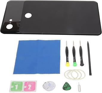 Replacement Back Glass Rear Panel for Pixel 3XL 6.3 Inch G013D G013C, Back Cover Replacement with Repair Tool Kit, Professional Installation for Cracked Scratched Phone Hous