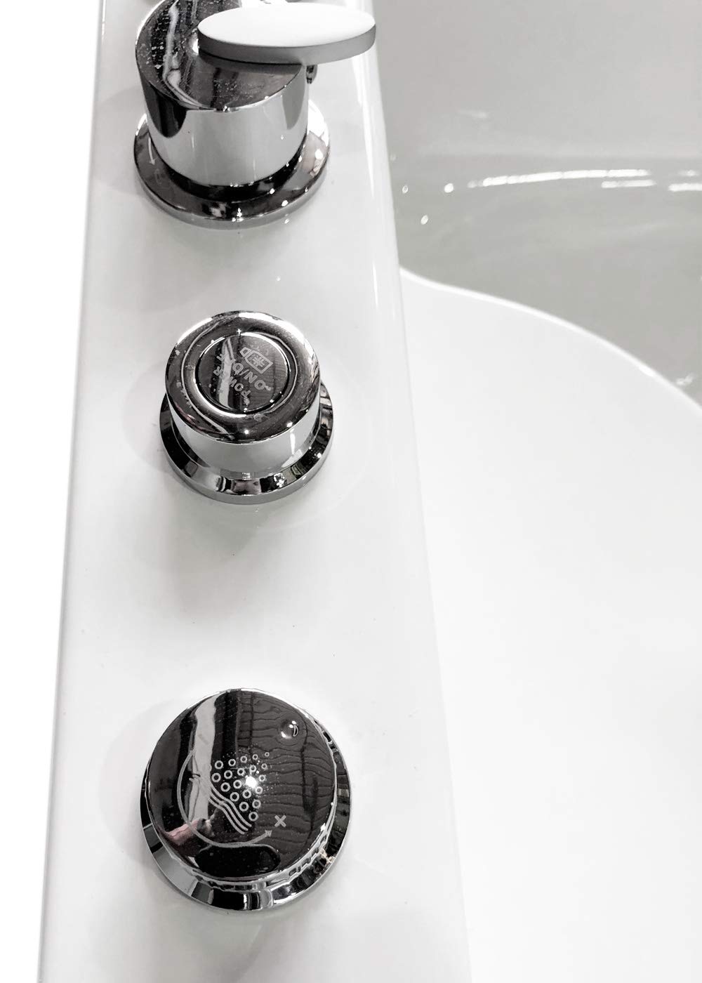 BAIGNOIRE BALNEO MASSANTE 2 PERSONNES Mimi RADIO SPA 175x132cm CHROMOTHERAPIE
