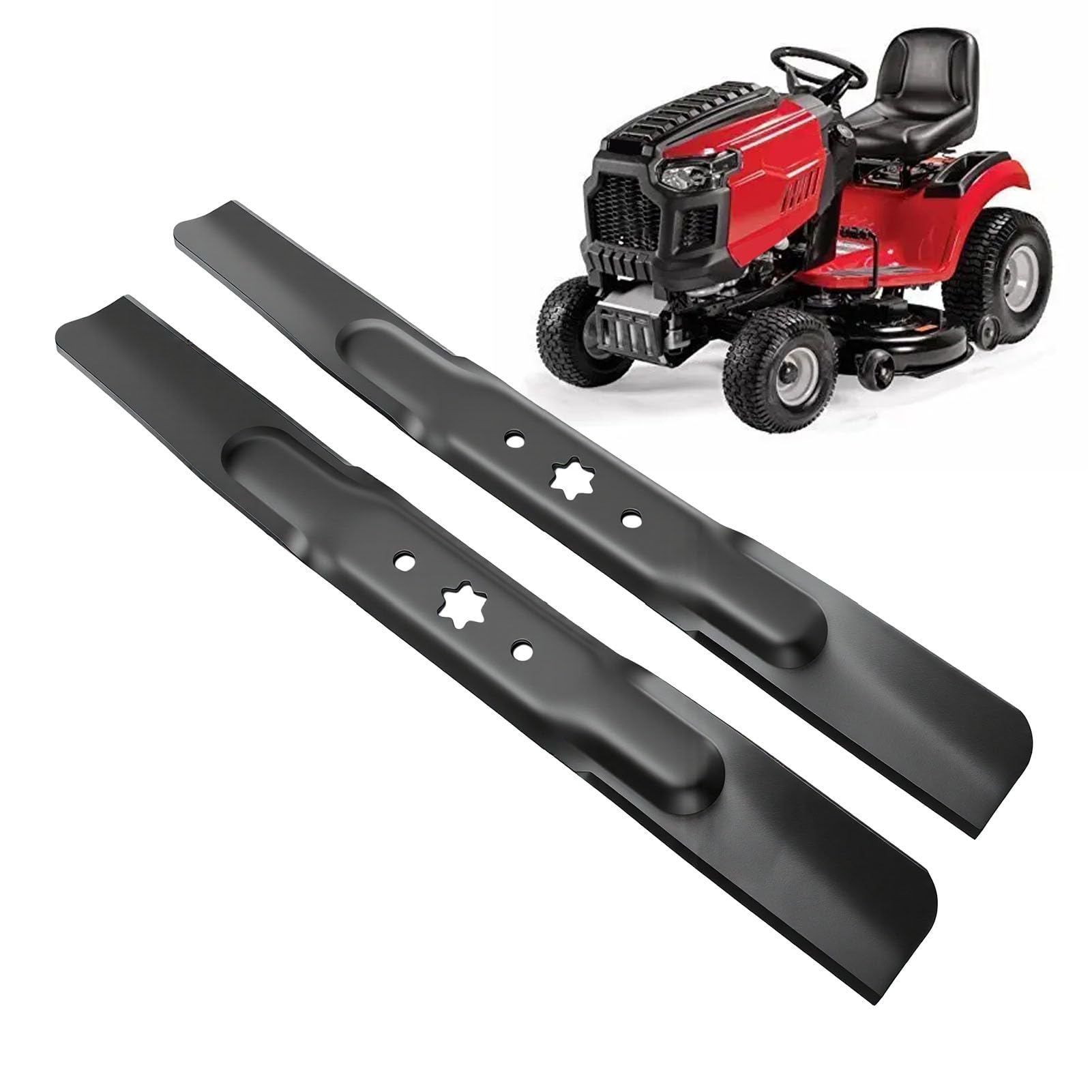 KIMISS Cuchillas Hexagonales de 42 Pulgadas para Cortacésped, Repuesto de Elevación Alta para Troy Bilt 742-04308 742-04308A