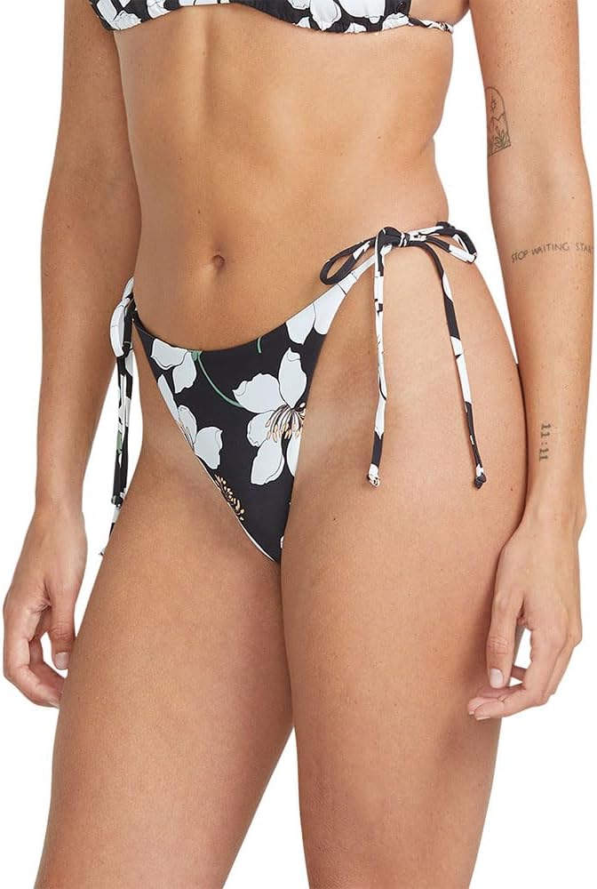 Volcom Women's Standard Midnight Lily Skimpy Bikini Bottom, Black - Image 3