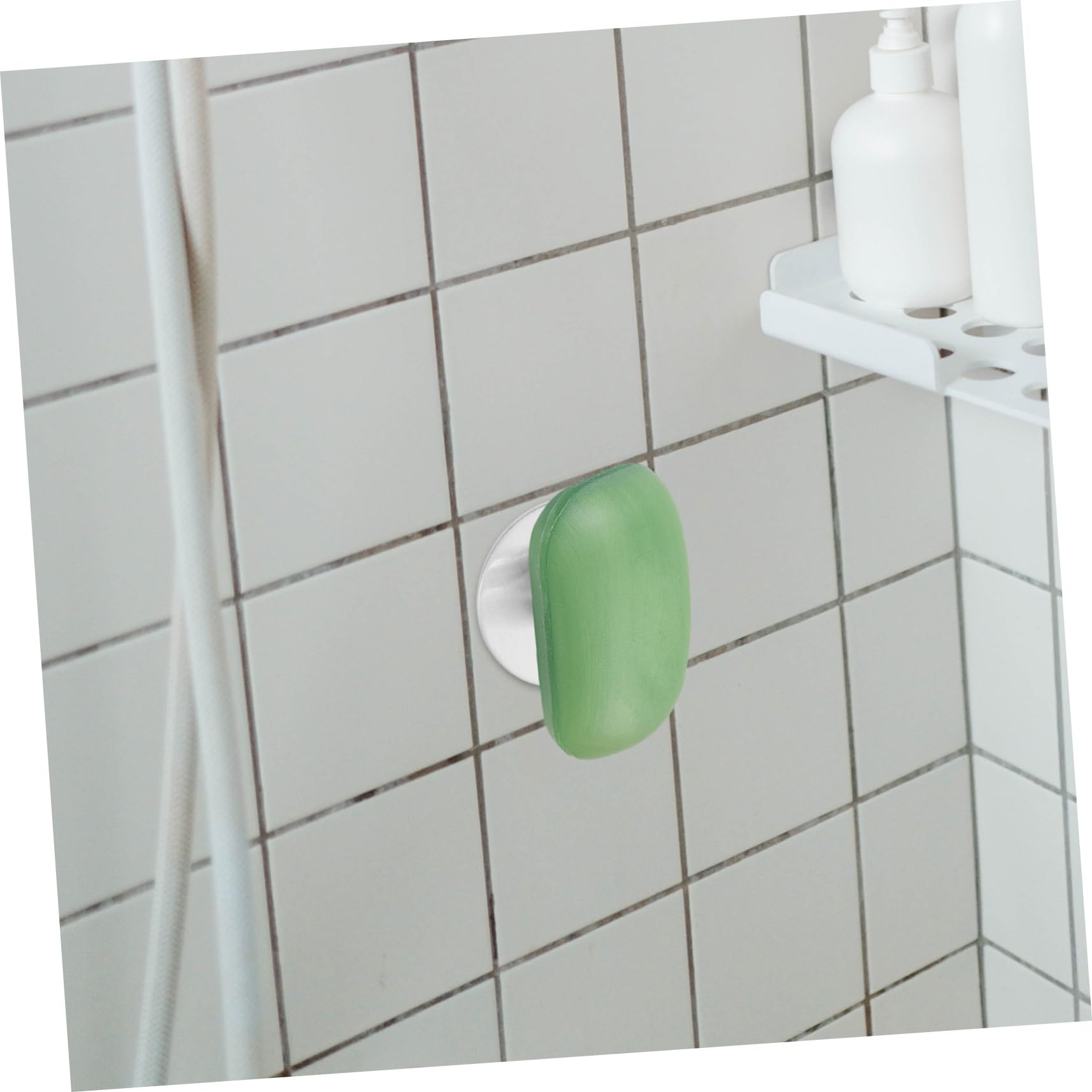 5juegos Soporte Magnético para Jabón Diseño Sin Perforación Estante De Baño Elegante y Resistente para Ducha y Lavabo Color Plateado