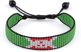 FAHARI Burundi Flag Bracelet: Adjustable, Handmade | Unisex Boho Bracelet