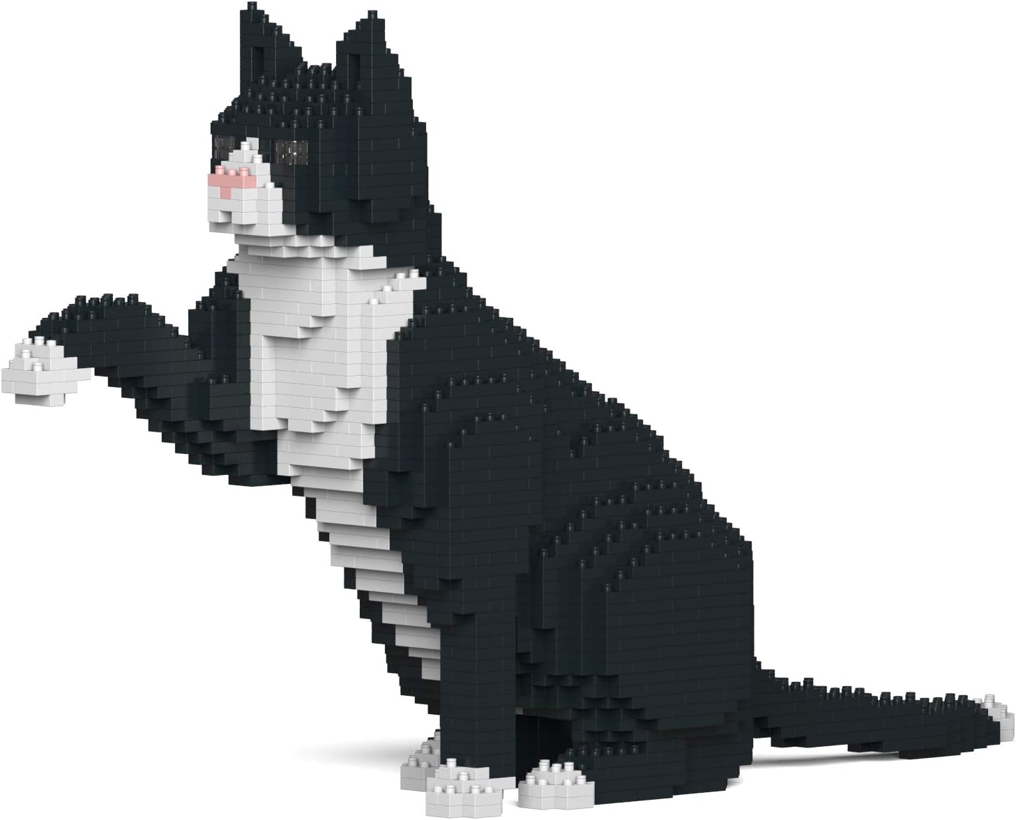 JEKCA Tuxedo Cat 02SB | Cat Plastic Building Blocks | Age 14+