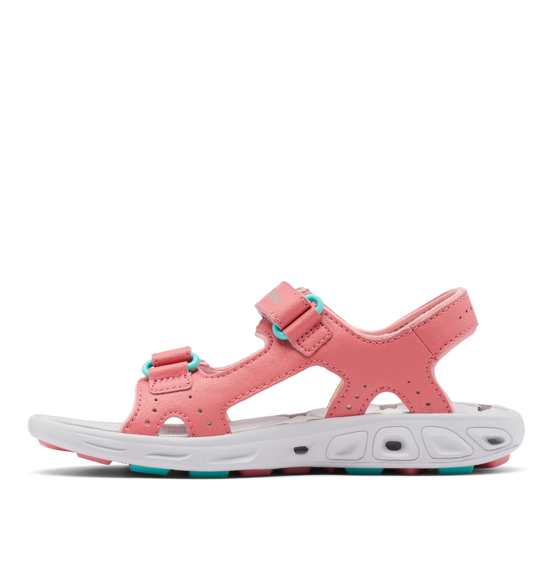 Columbia Youth Techsun Vent Sandales De Randonnée Et Trekking pour Mixte enfant, Rouge (Wild Salmon x Dolphin), 38 EU