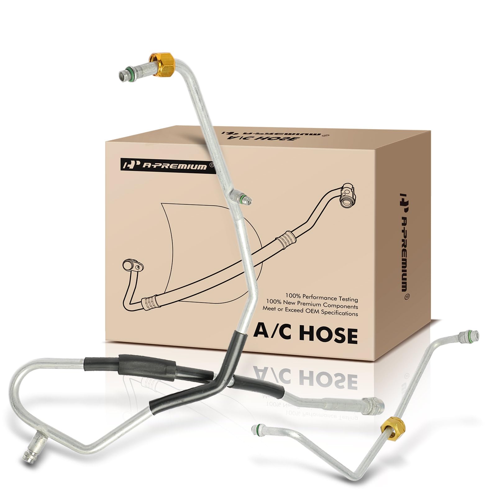 A-Premium A/C Liquid Line Hose Assembly Compatible with Chevrolet Impala/Monte Carlo 2000-2005 & Buick Regal 1999-2004, Century 1999-2005, Condenser to Evap, with Orifice Tube