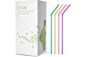 KTOB - 200 Count 100% Plant-Based Recyclable Straws
