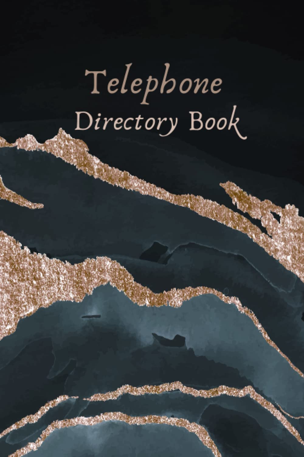 Telephone Directory Book: telephone directory book A-Z index | telephone book a-z | telephone book a5 | Alphabetical Organizer Journal Notebook for contact | size 6×9 in
