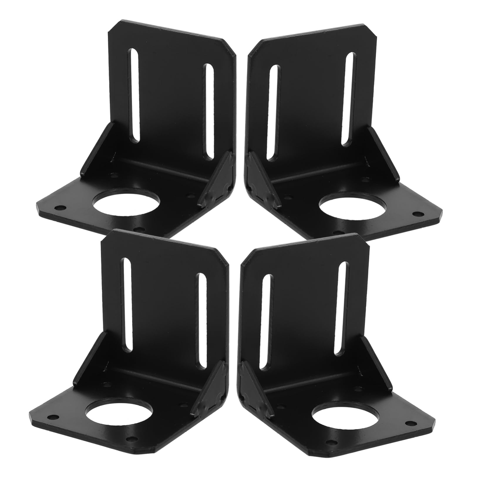 Holibanna Motor Mounting Bracket Universal Motor Holder l Shaped Bracket Easy Assembly Steel