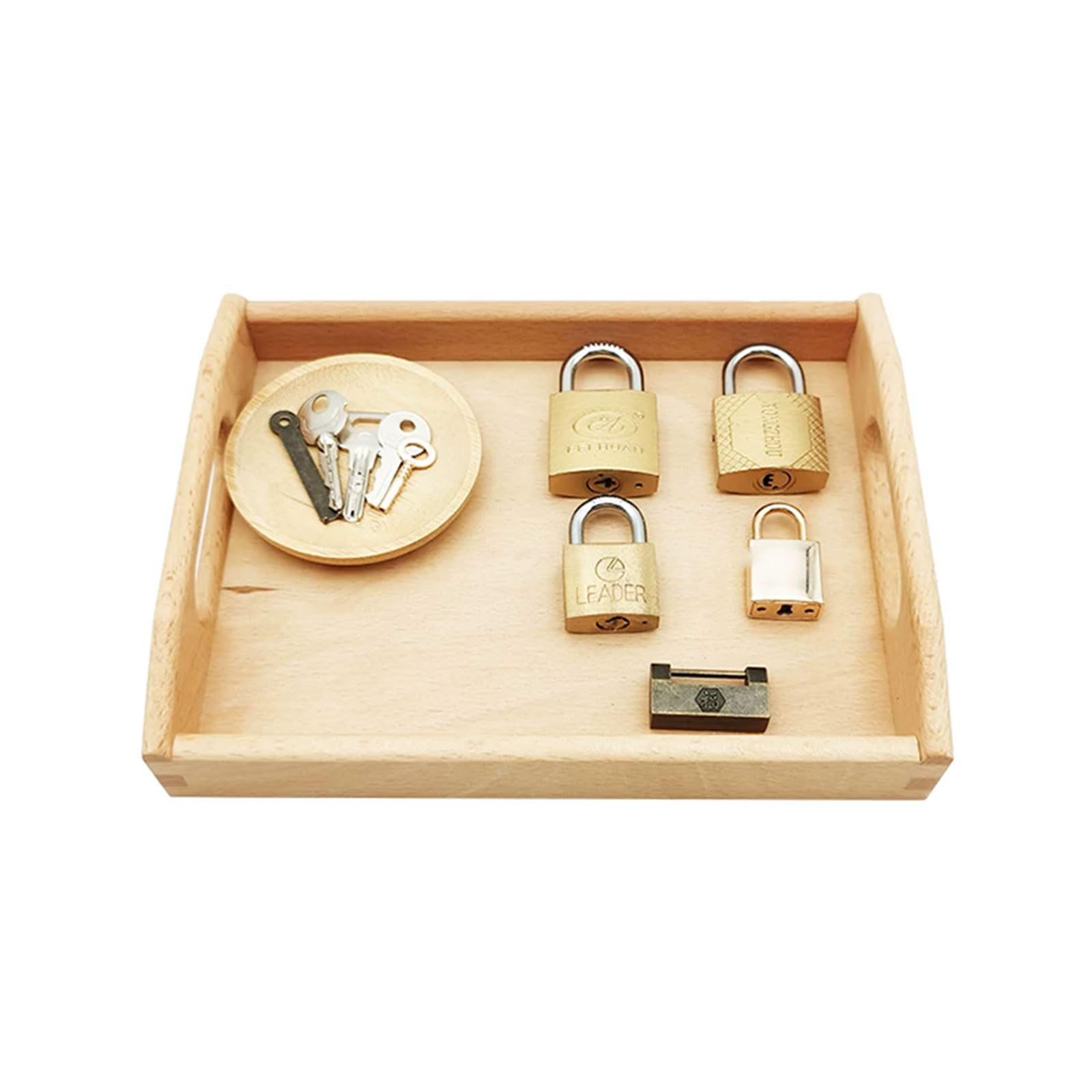 ttnmrc Montessori Lock and Key Matching Toy