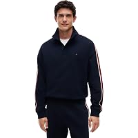 Tommy Hilfiger UM0UM0UM03942 L/S Felpa Uomo Mezzo Bottone, Blu (Blu Navy)