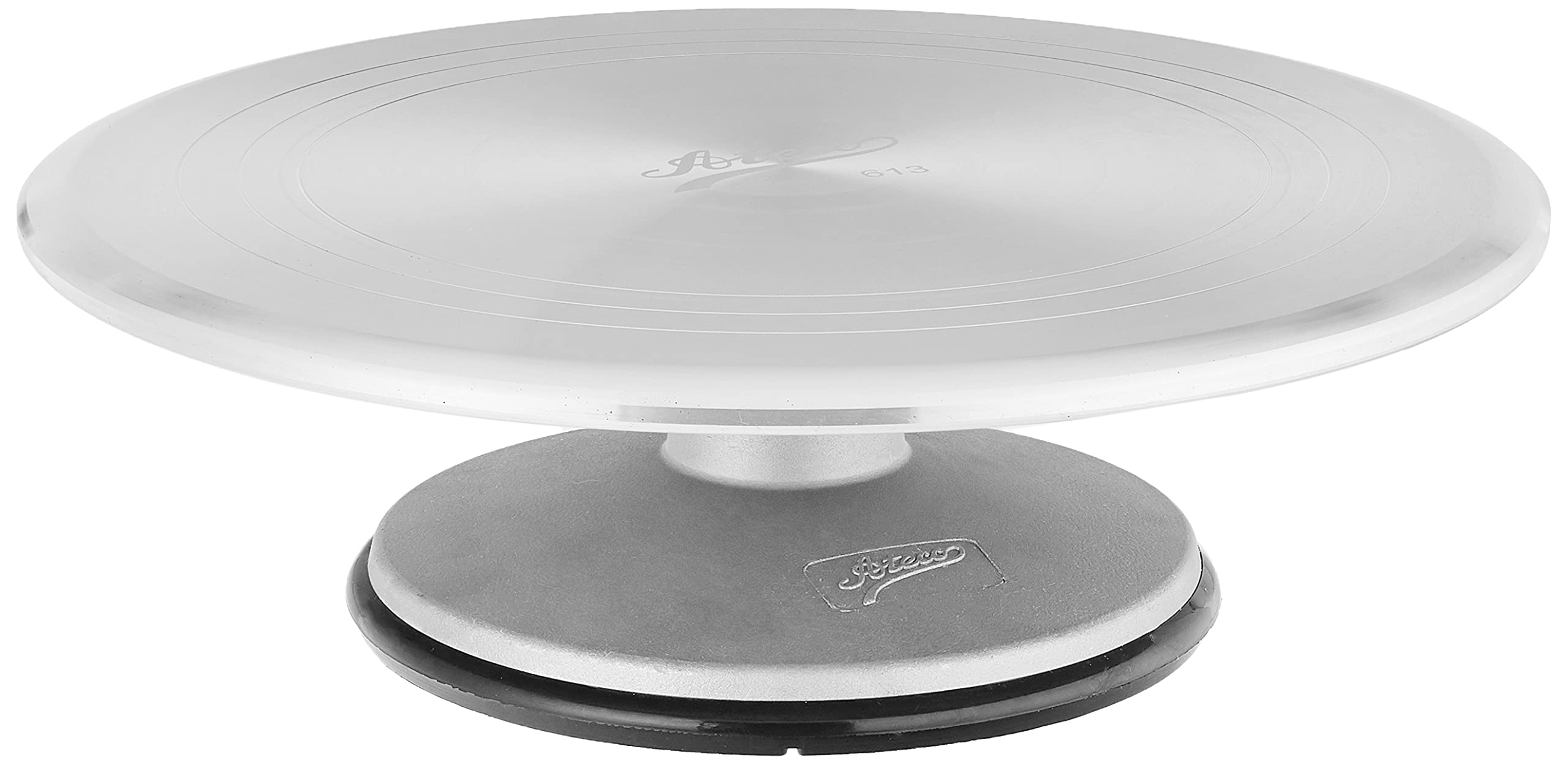 Ateco Revolving Cake Decorating Stand, Aluminum Turntable and Base with