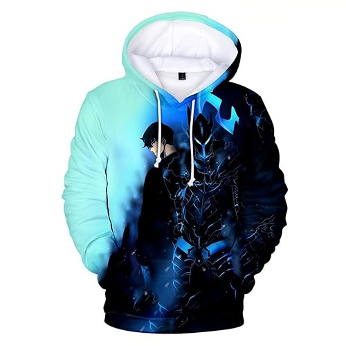 ISaikoy Anime Solo Leveling Hoodie Sweatshirt Jacket Sweater Costume Pullover