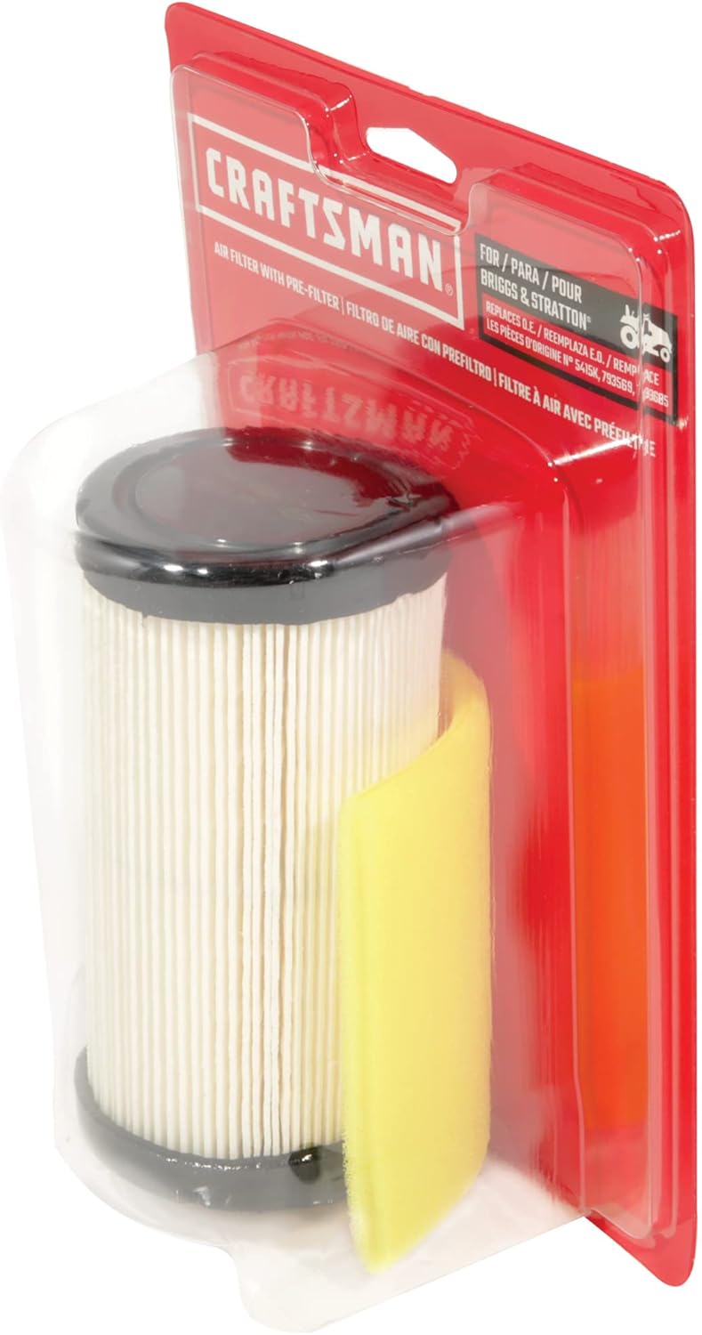Craftsman SBD OE Air Filter with Pre-Filter for Riding Mowers with Briggs & Stratton Engines, OE# 5415K, 793569, BS-793569