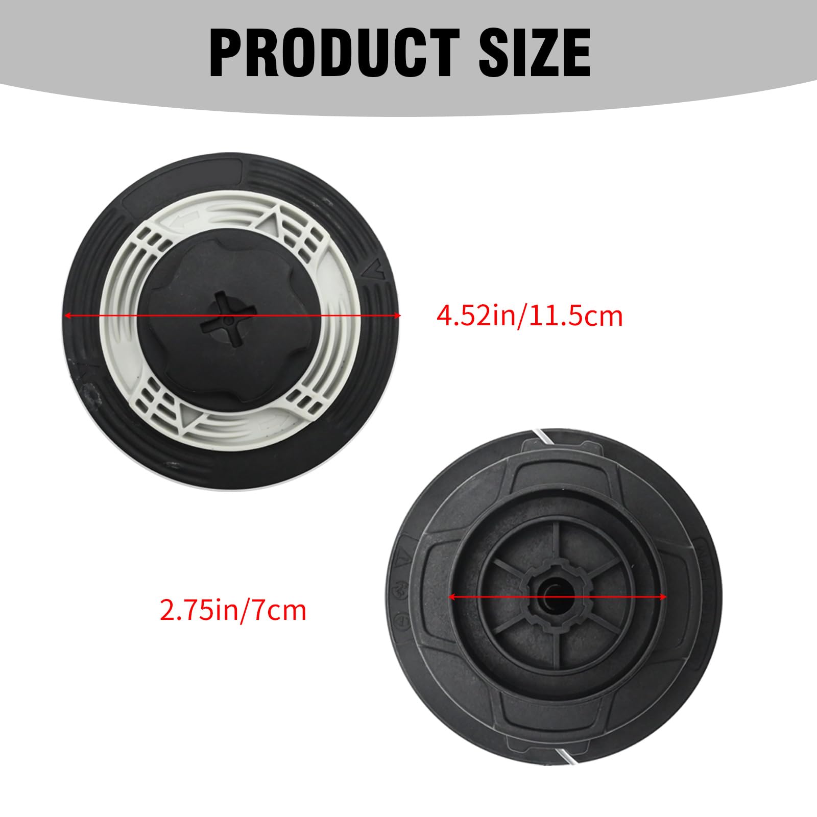 Hoypeyfiy 4006 710 2140 Trimmer Head, Replacement for Stihl FS38 FS40 FS50 FSE60 FSE71 FSE81, Repalces 4006 710 2126 4006 710 2106 - Image 3