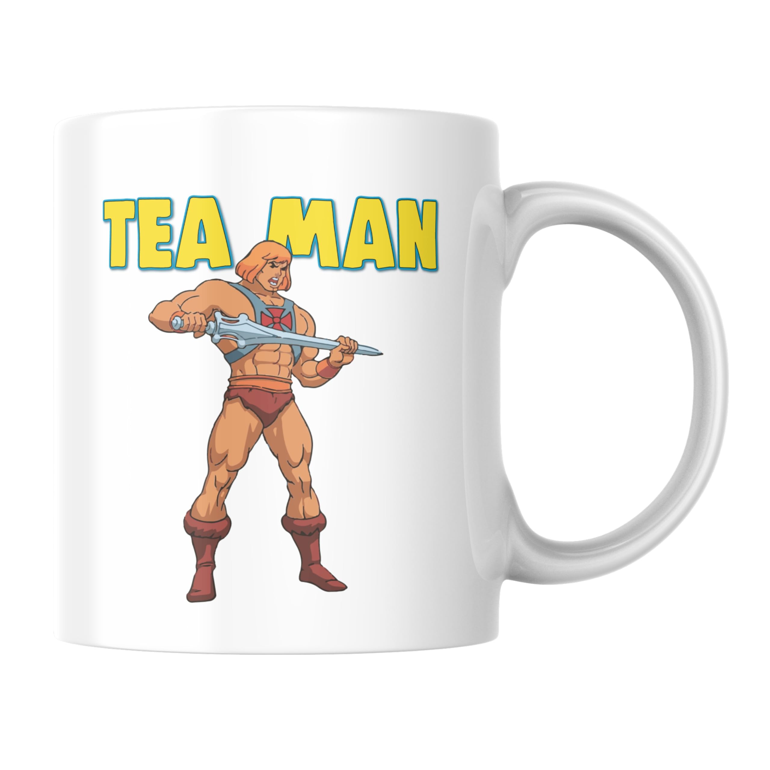 Funny Mug Retro Tea Man (He Man) Parody - 80s Birthday Colleague Friend Tea Coffee CMUG32