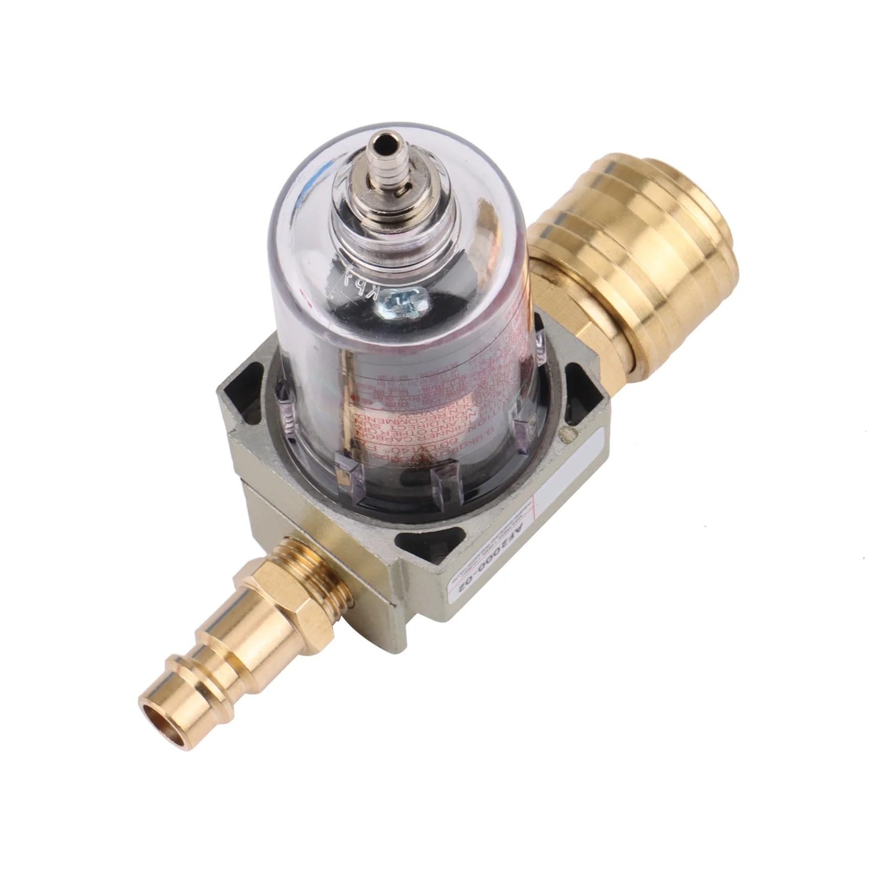 Filtro separador de agua y aceite, filtro de aire comprimido que incluye acoplamiento rápido de 1/4 pulgadas for herramienta compresora, 1 Uds.