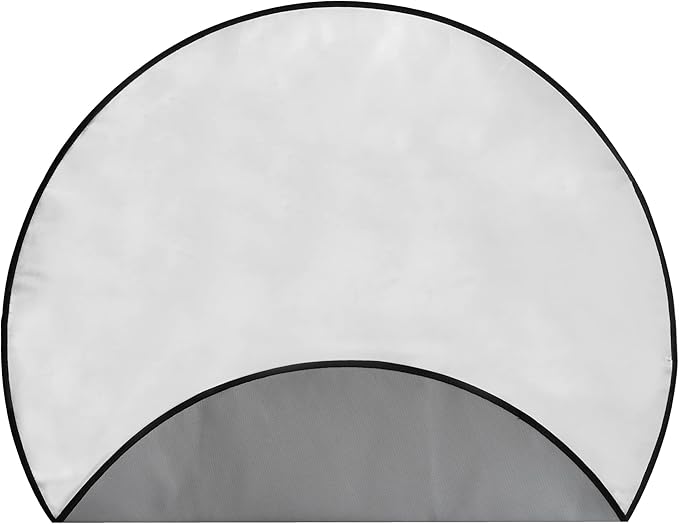 LIVIVO Round 38” Fire Pit Protector Outdoor Fireproof BBQ Grill Firepit