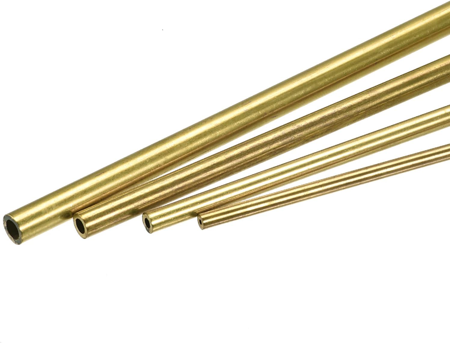 uxcell Brass Tube, 3mm 4mm 5mm 6mm OD x 1mm Wall Thickness