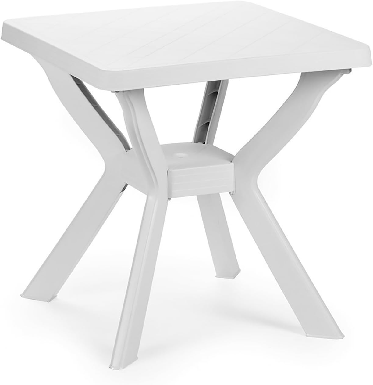 Mojawo Bistrotisch Weiß | 138x80x72cm | Kunststoff Balkontisch