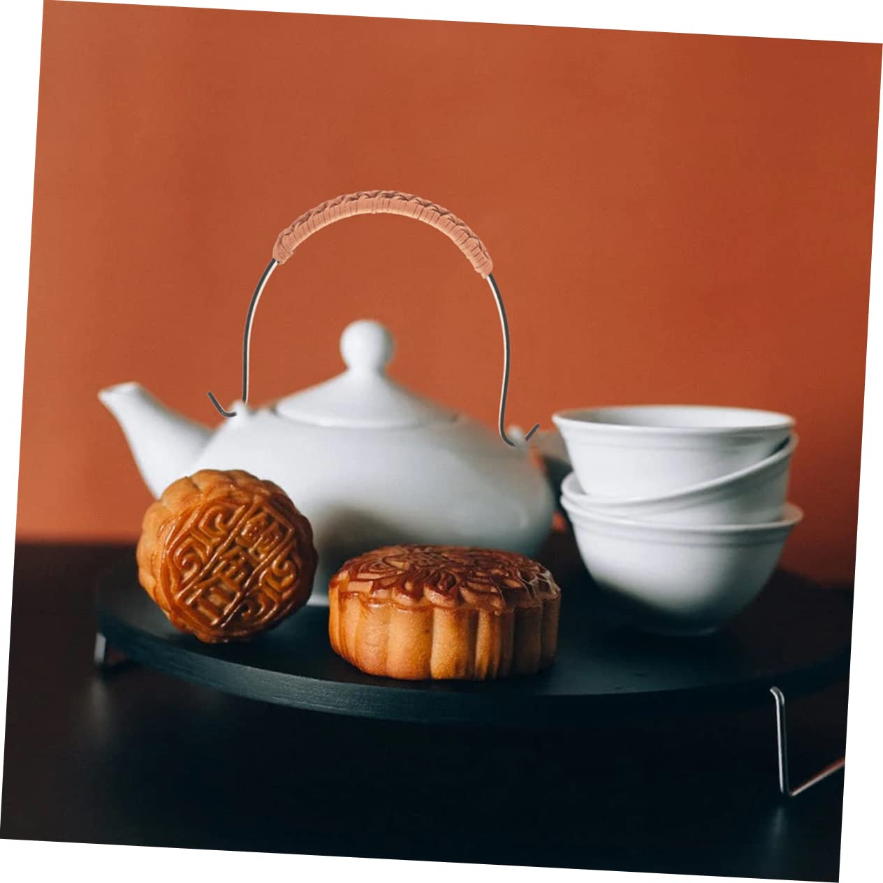 BESTonZON Manija De La Tetera Empuñadura De La Tetera Empuñadura De Hervidor Retro Protectores De Mango De Hervidor Asa De Tetera Rústica Té De Rota Coreano Ante Olla De Barro