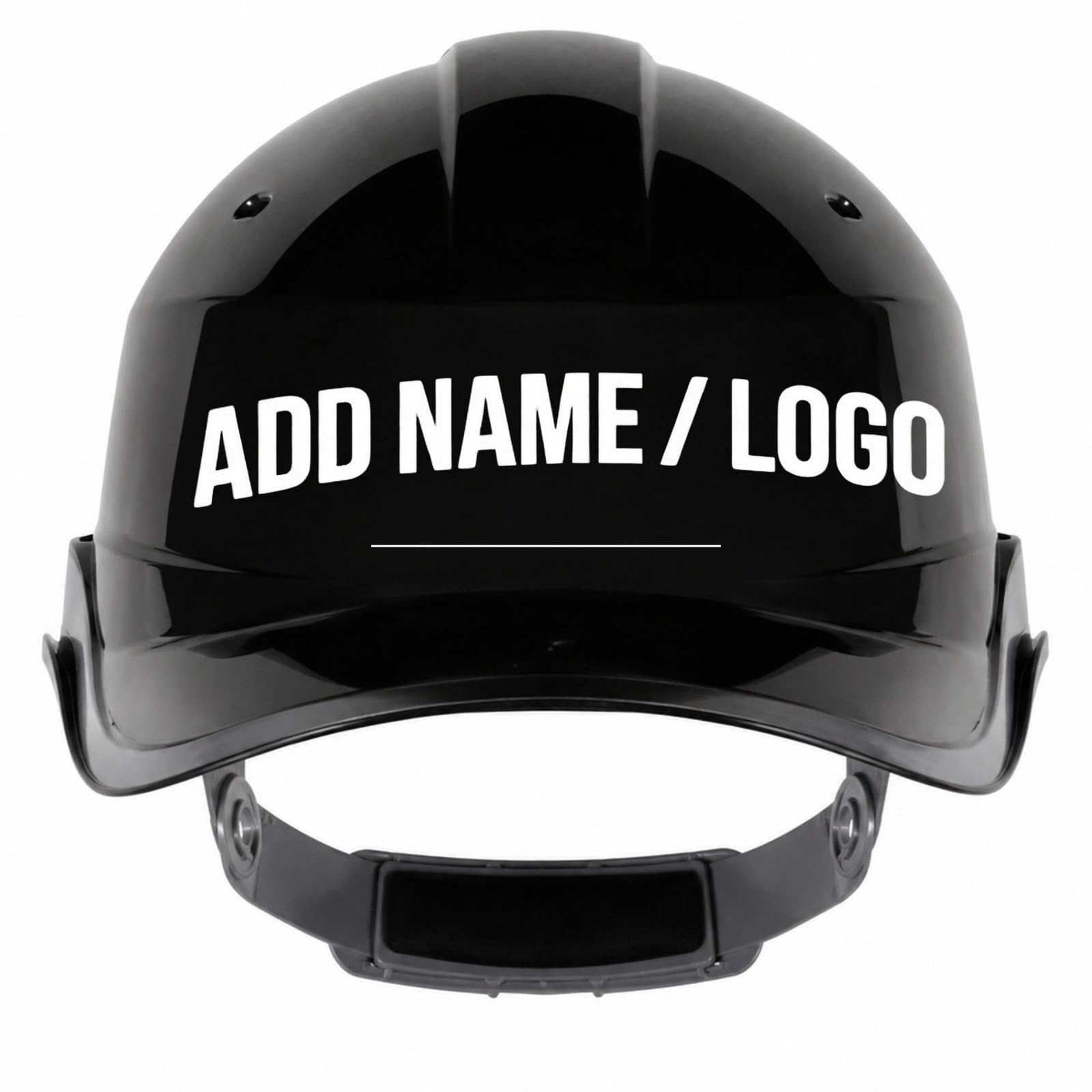 Custom Hi Vis Baseball Safety Helmet with Name, Adjustable Hard Hat