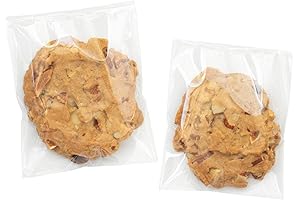 Crystal Clear Cookie Bags for Packaging with Self-Seal Adhesive