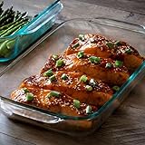 Pyrex Bakeware 2-Quart Oblong Baking/Serving Dish, Clear, 2 QT - Original Genuine Pyrex - Made in the USA