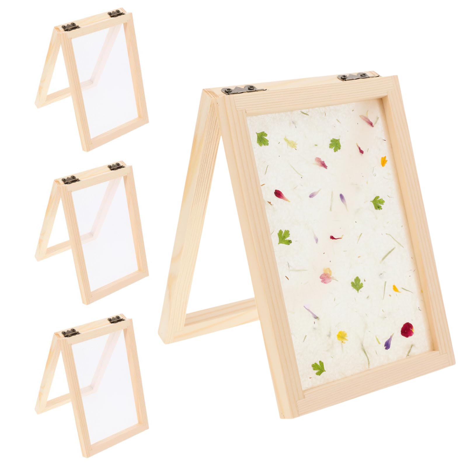 Housoutil 3 pezzi telaio di fabbricazione carta fai da te schermo setaccio per carta riciclata kit artigianato ragazzo ragazza e educazione ambientale strumento pratico e durevole