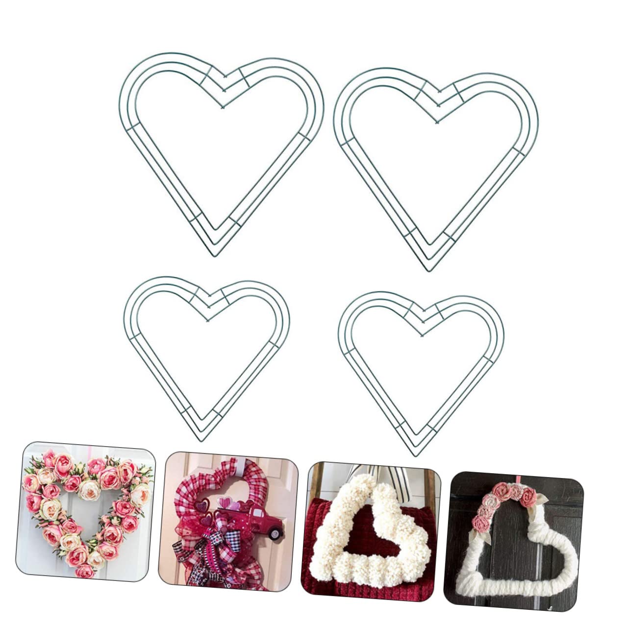 Alipis 3 Sätze Kranzrahmen Partydekoration Zeremoniedekoration DIY Makramee Blumenrahmen Flaggen Künstliche Tulpen Wandmittelstück Makramee Kreationen Ringranken Ringe 4 Stück * 3