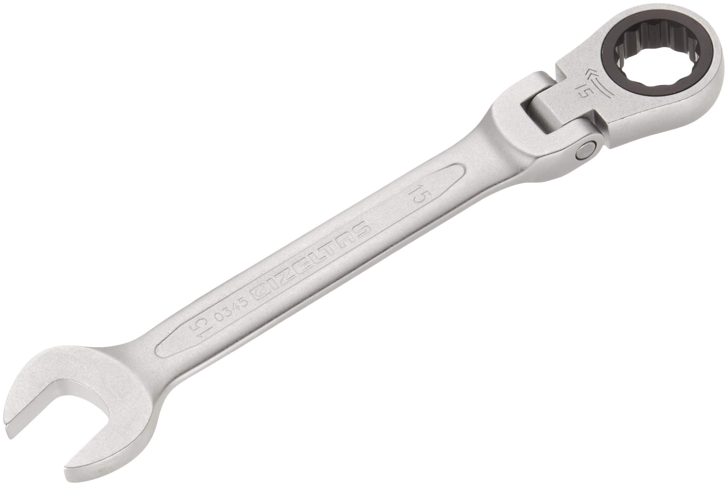 İzeltaş 0345 Mafsallı Cırcır Kombine Anahtar 15mm