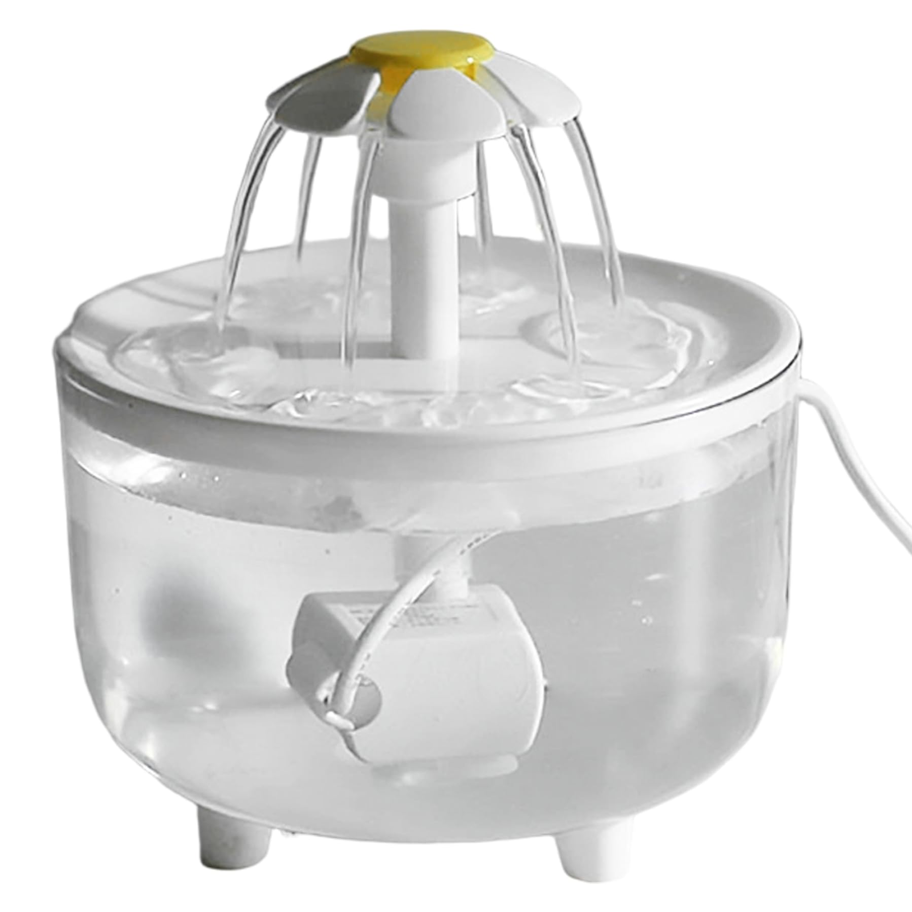 Parakeet Bird Bath Fountain, Automatic Pet Water Dispenser with Circulating Water for Cage Safe Quiet Flower Design Bird Shower for Parrots Budgies Small Birds