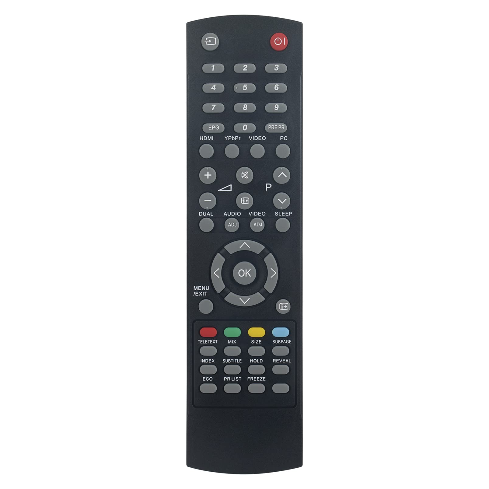 ALLIMITY GJ 210 GJ210 Sostituisci Telecomando adatto per Sharp LCD TV LC -42SH7E-BK LC-32SH7E-BK LC-26SH7E-BK LC-19SH7E-BK LC-42SH7E LC-32SH7E LC-32S7E LC-26SH7E LC-26S7E LC-19SH7E LC-19S7E
