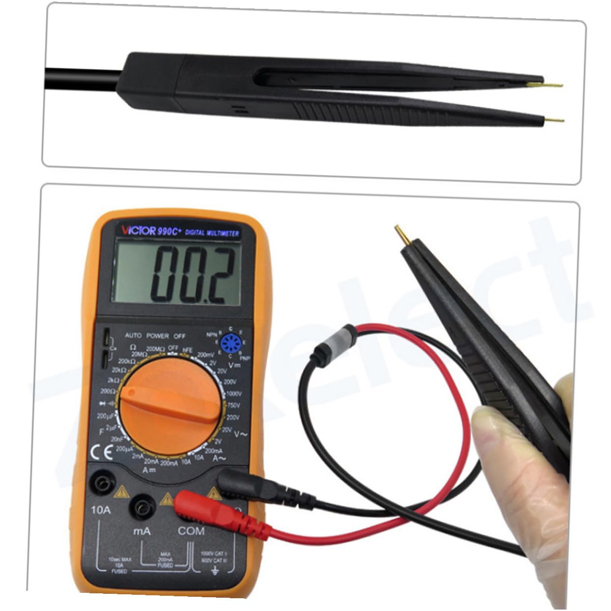 Kit Puntali Multimetro con Cavi a Molla per Strumenti di Misura Elettrica Sonda Test Plug per Test Isolamento e Circuiti