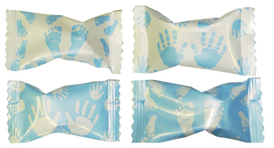 Party Sweets Boy Fingers & Toes Buttermints by Hospitality Mints, Individually Wrapped, 7oz. Bag, Pack of 6 (approx. 300 ct), White