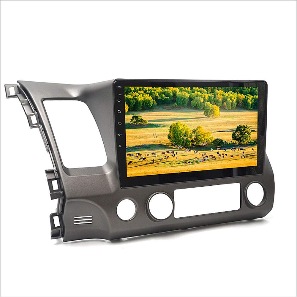 Tlyd Car GPS Navigation, 10.1-Inch 2Din Android 8.1 System Car Display Quad Core HD 1024 * 600 Resolution with 16G Memory Support Bluetooth Reversing Rear View Applicable To Honda Civic 2006-2010