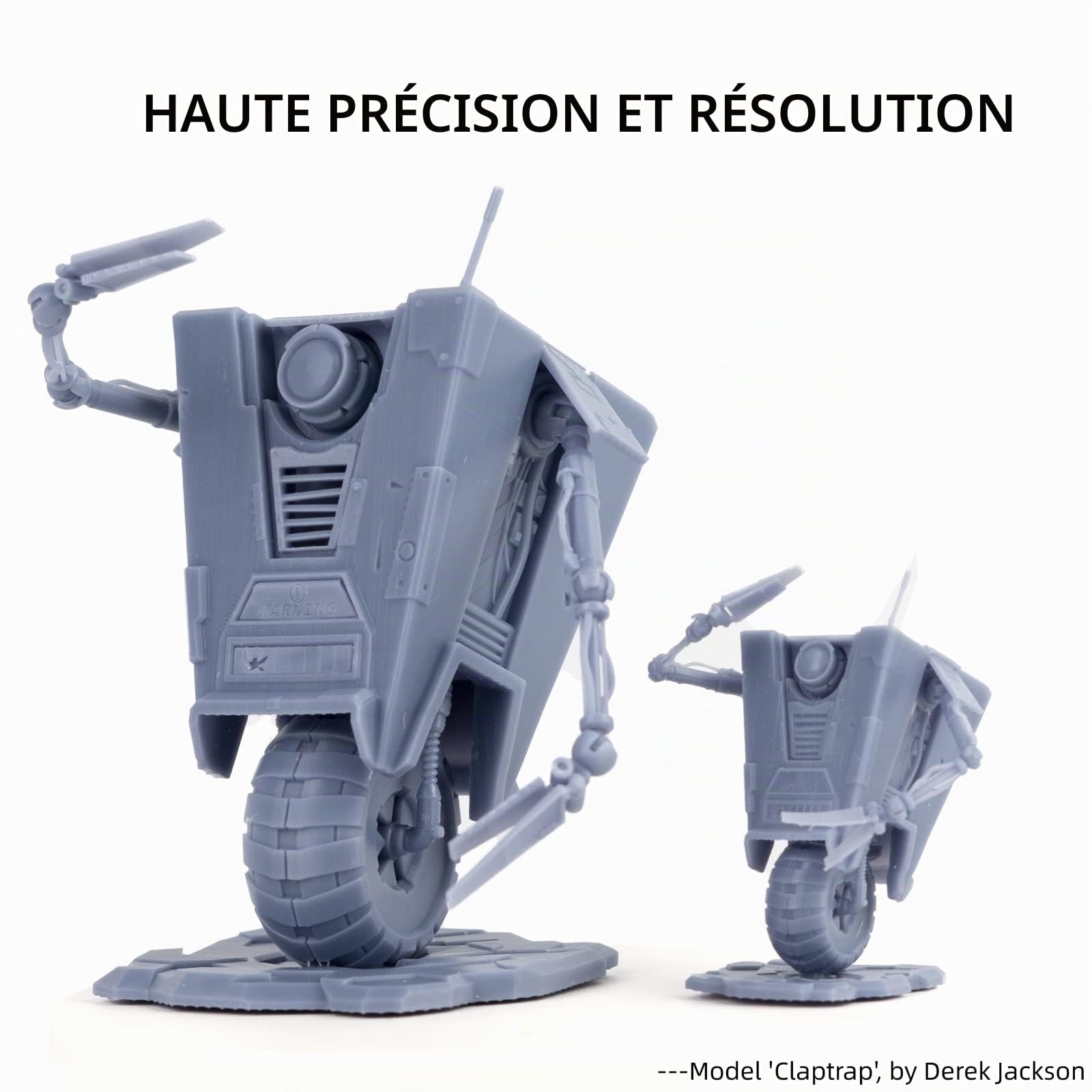 Siraya Tech Build Lage krimp Résine d'imprimante 3D (Gris Sonic, 2kg) | Résine technique précise, taraudable et non cassante, Faible déformation et retrait, Modèles détaillés