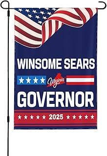 Winsome Sears Virginia Governor 2025 flag Republican Vote 12x18 Double Side Yard Banner No Flagpole