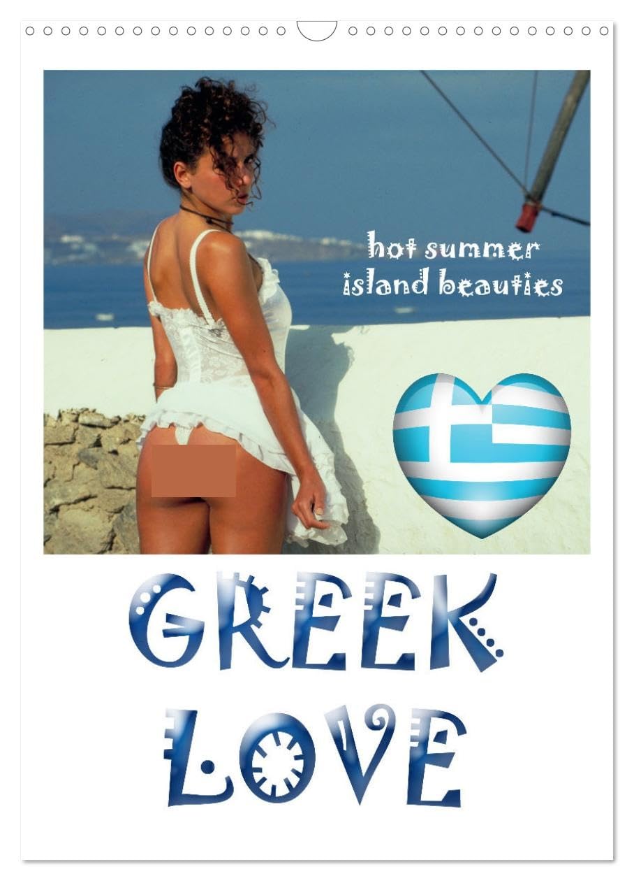 GREEK LOVE hot summer island beauties UK-Version (Wall Calendar 2026 DIN A3 Portrait), CALVENDO 12 Month Wall Calendar โ image 1