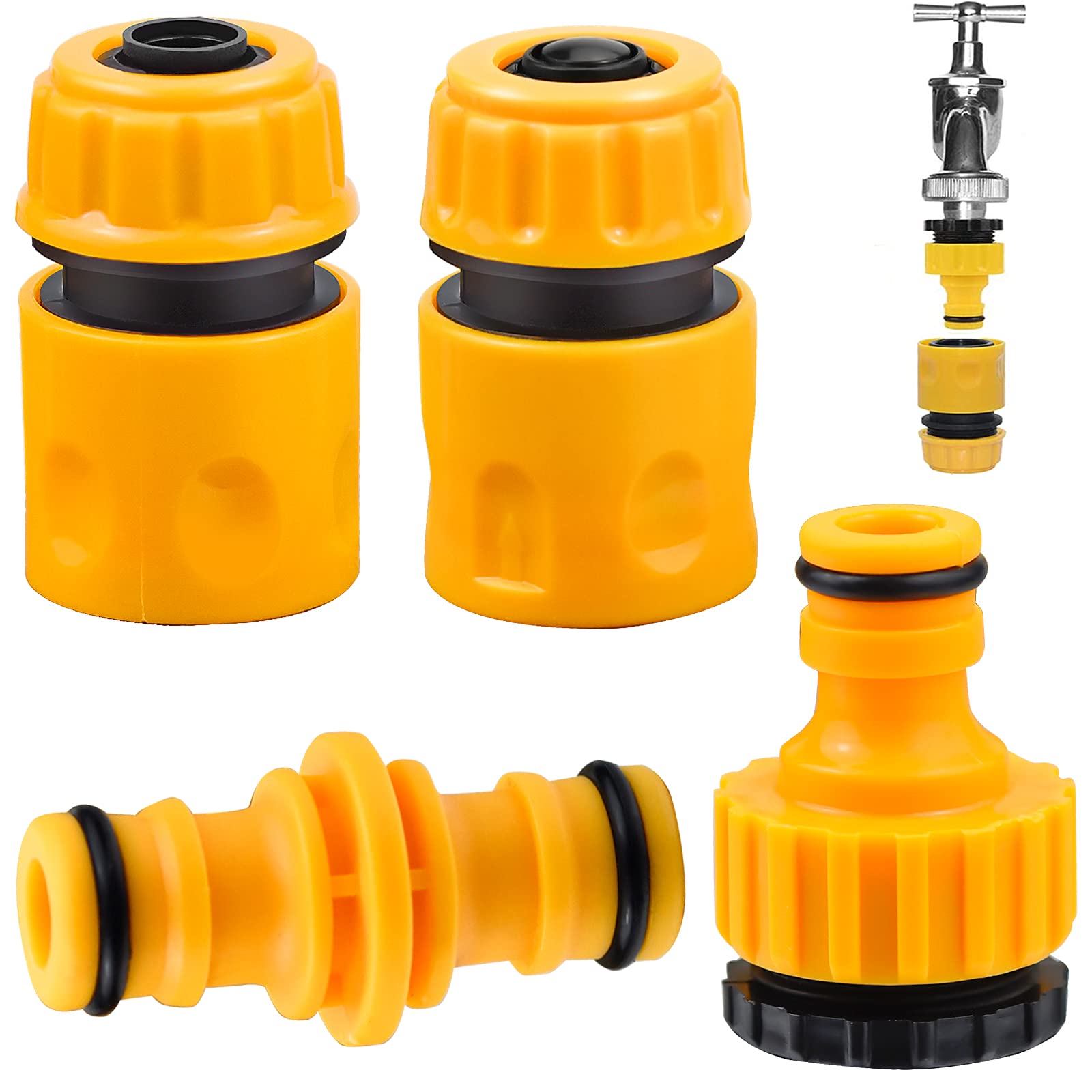 Buy Garden Hose Connector Set, including Hose End Quick Connector, Hose