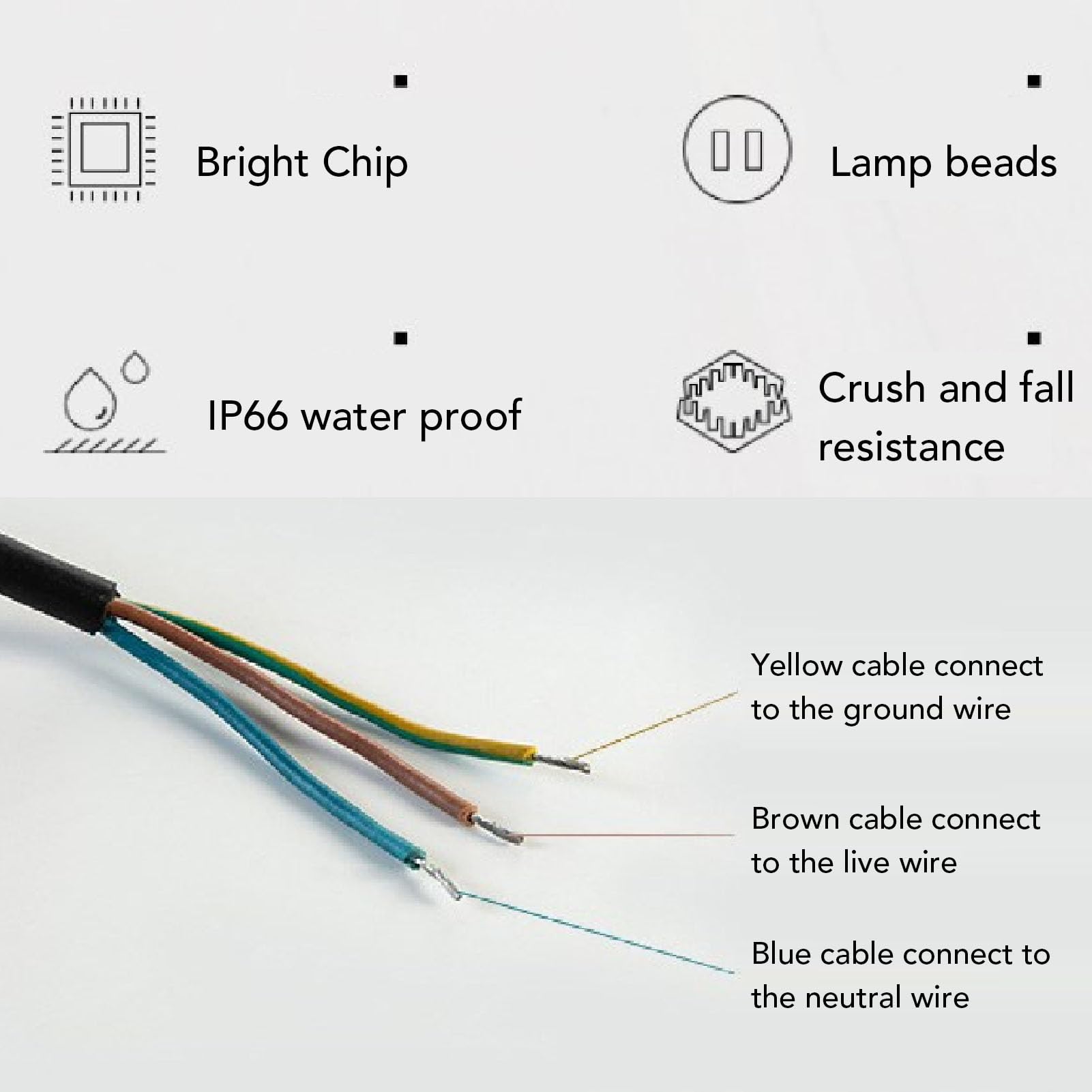 Topiky Oprawa LED Wodoodporna 100W, 12000lm 5000K, do zastosowań