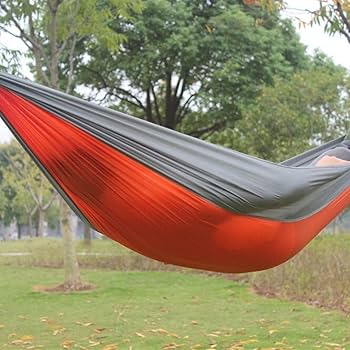 Amazon.co.jp: Jiij ハンモック シングル/ダブル キャンプ