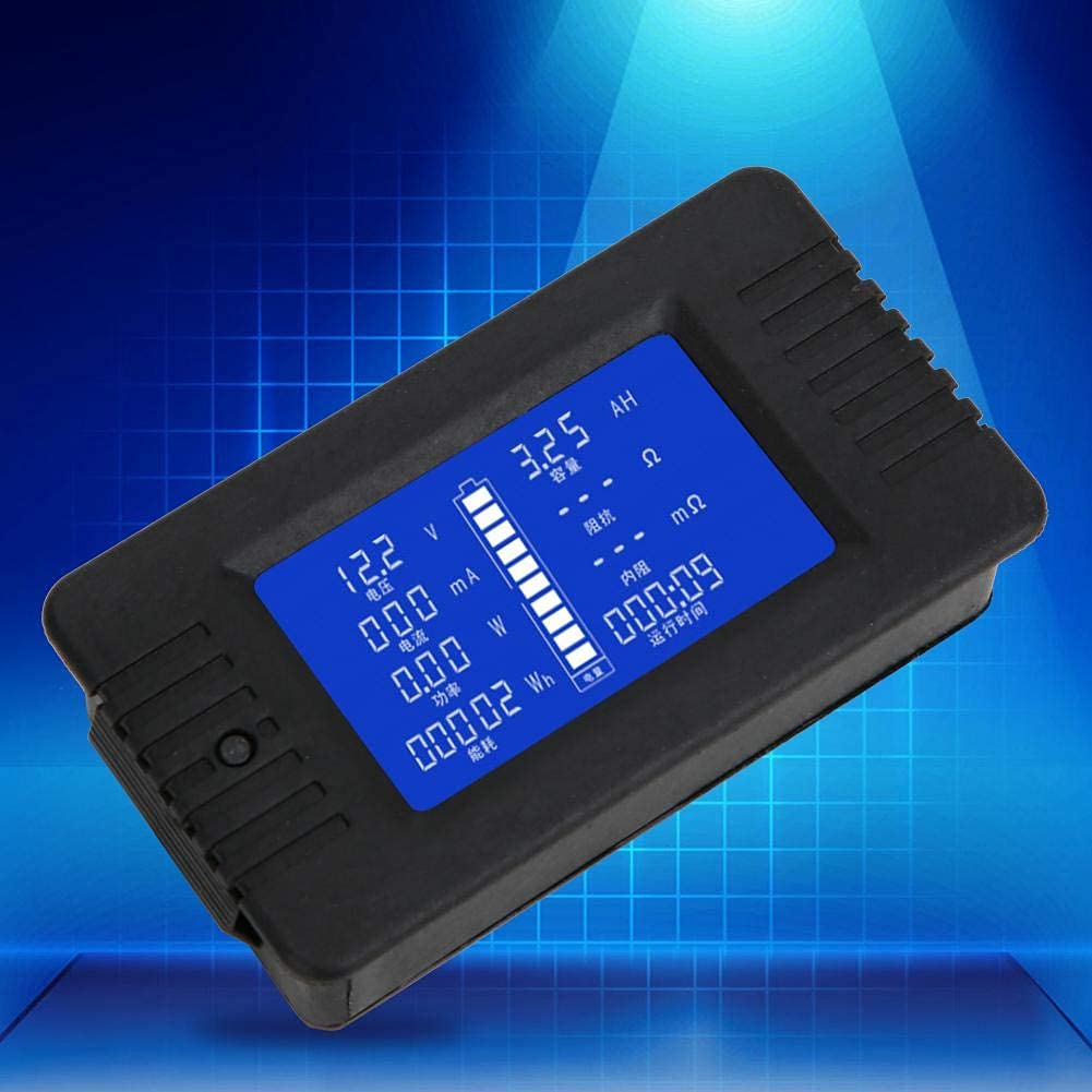 Batteriemonitor PZEM-015 mit 300A Shunt und LCD-Display zur Messung von Batteriestrom, Spannung, Leistung, Energie und Kapazität im Bereich 0-200V 0-300A
